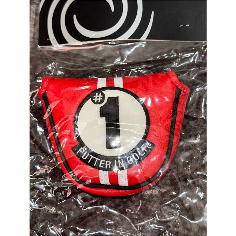 NWT Odyssey Limited Edition Red Odyssey Month #1 Putter Mallet Putter Head Cover - Picture 3 of 9